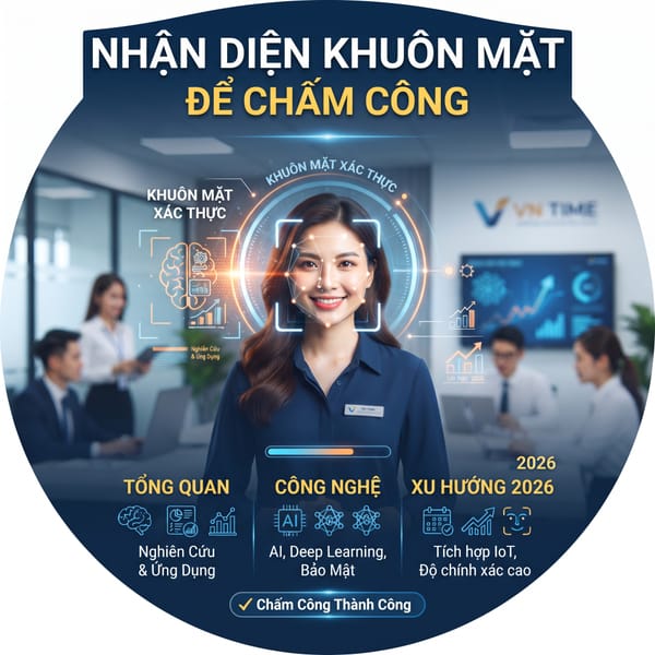 Nhận Diện Khuôn Mặt Để Chấm Công: Tổng Quan Nghiên Cứu, Công Nghệ & Xu Hướng 2025